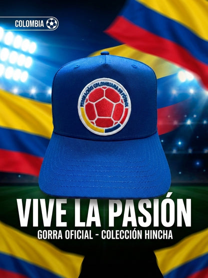 Colombia National Team Cap - Blue Snapback with Embroidered Crest