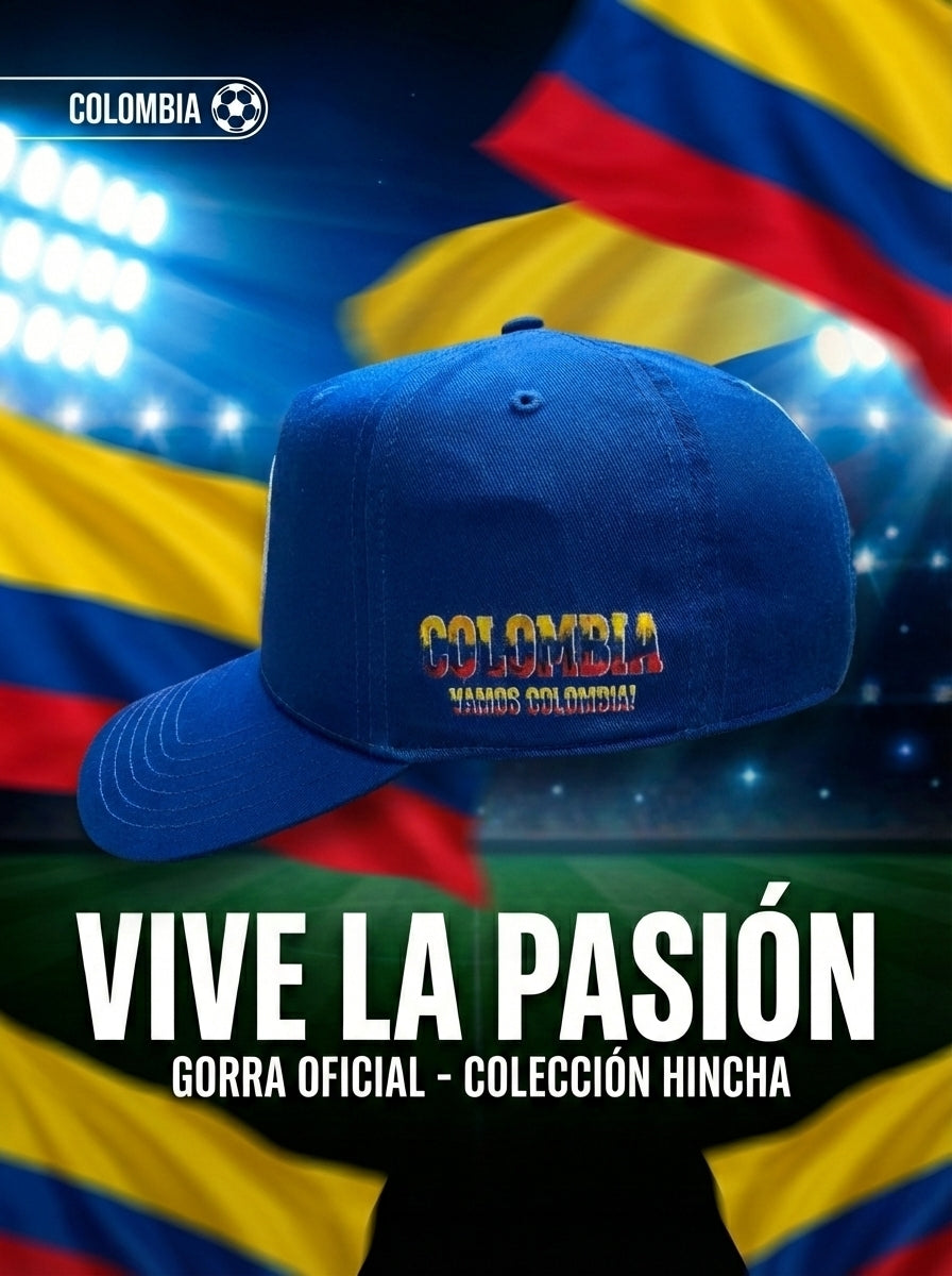 Colombia National Team Cap - Blue Snapback with Embroidered Crest