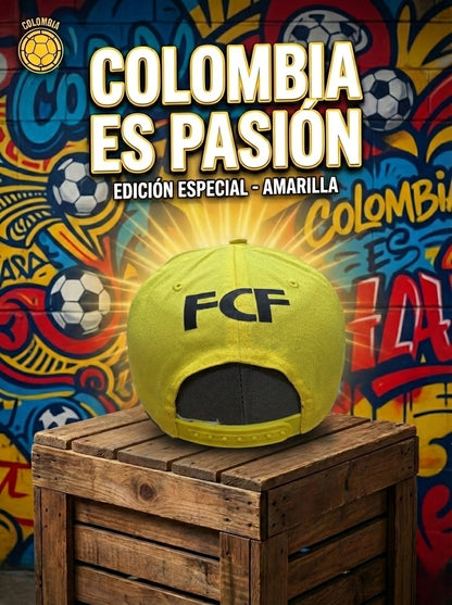Colombia National Team Cap - Yellow Snapback with Embroidered Crest
