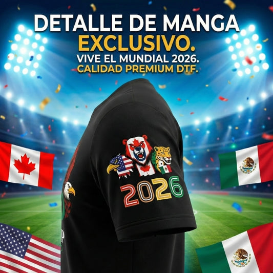 Camiseta Mundial 2026 Canada USA Mexico | World Cup Fan Shirt | Calidad DTF Premium