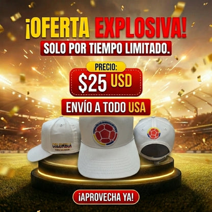 Colombia FCF Premium National Team Cap - Shipping to USA
