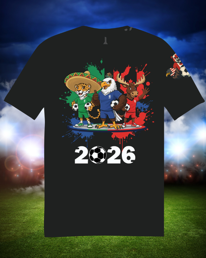 Camiseta Mundial 2026 Canada USA Mexico | World Cup Fan Shirt | Calidad DTF Premium