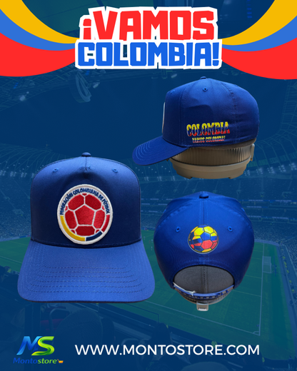 Colombia National Team Cap - Yellow Snapback with Embroidered Crest