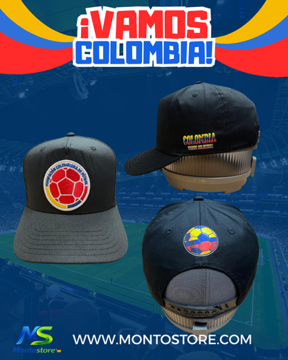 Colombia National Team Cap - Yellow Snapback with Embroidered Crest