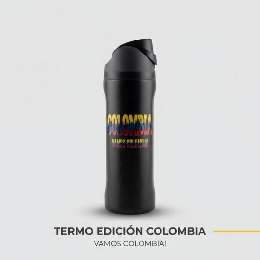Termo Colombia 15oz Vamos Colombia - Edición Premium Impresión UV y Acero Inoxidable