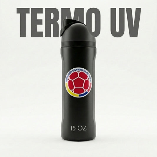 Termo Inteligente UV Edición Selección Colombia (15oz) - Botella Térmica de Acero Inoxidable con Pantalla Digital